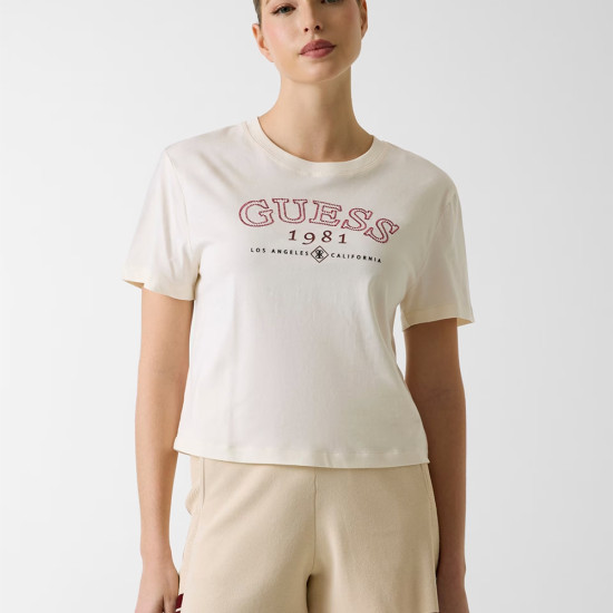 Guess Γυναικεία κοντομάνικη μπλούζα Arianna Boxy T-Shirt